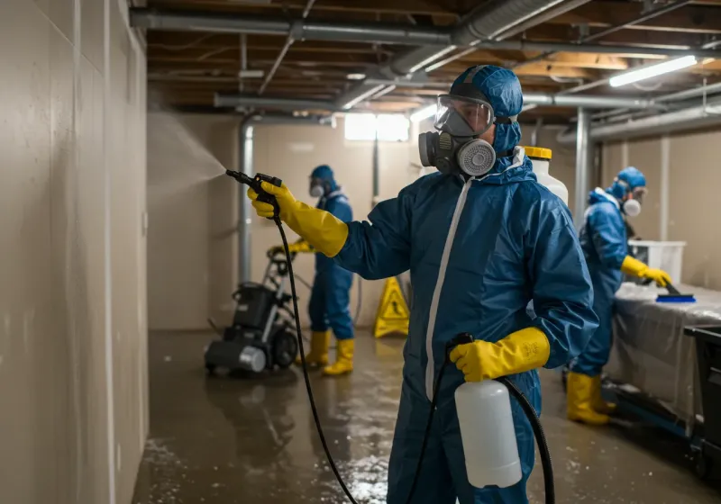 Basement Sanitization and Antimicrobial Treatment process in Ponca, NE