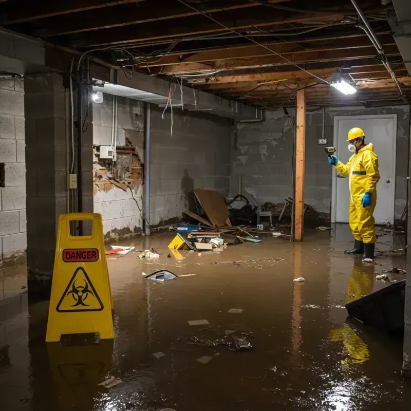 Flooded Basement Electrical Hazard in Ponca, NE Property